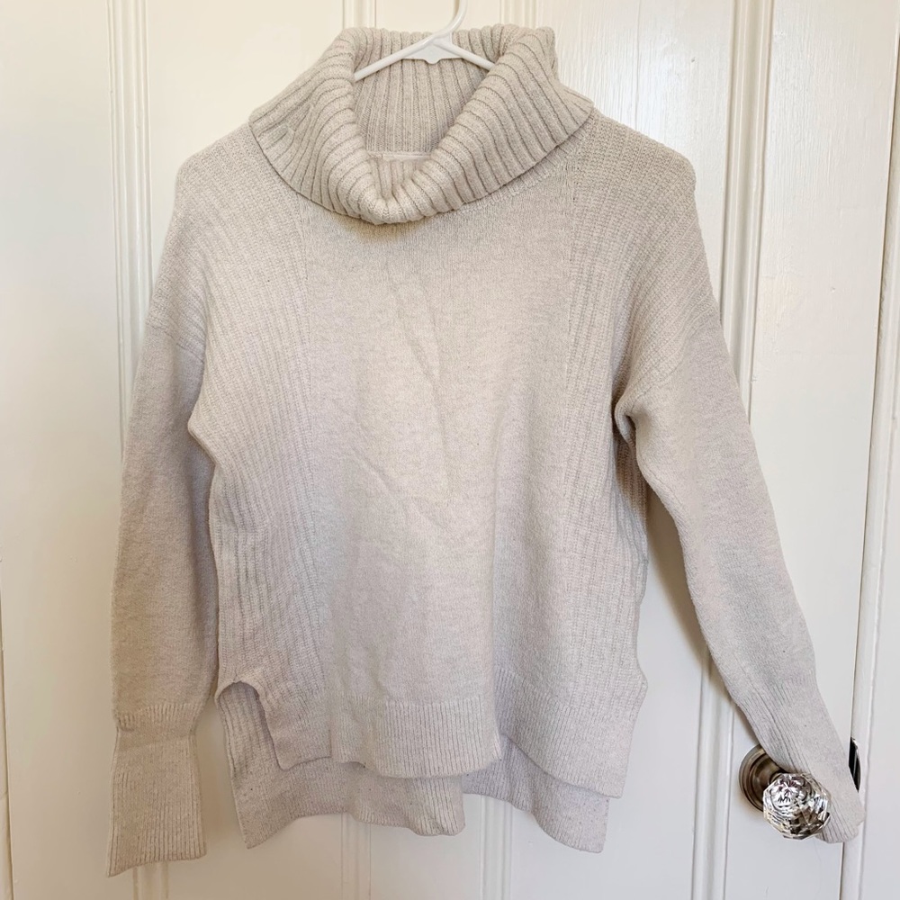 Oatmeal Turtleneck Sweater - image 2